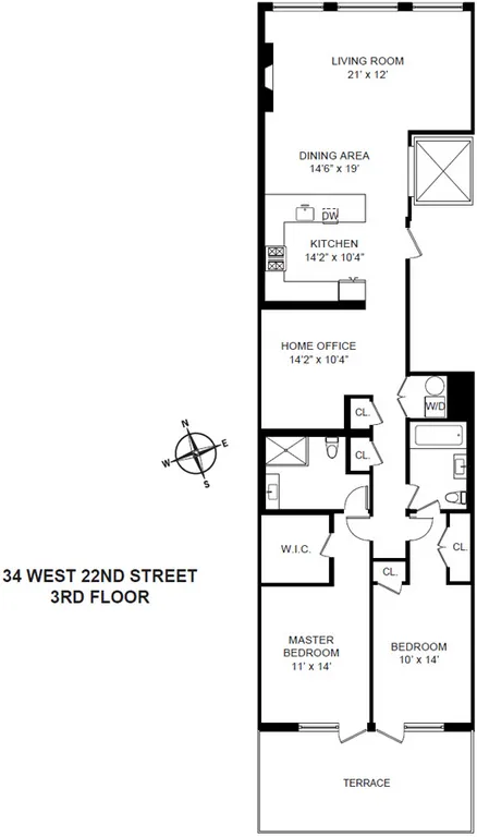 34 West 22nd Street, 3rd Fl | floorplan | View 6