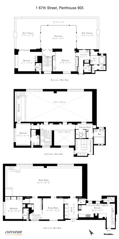 1 West 67th Street, PH905 | floorplan | View 11