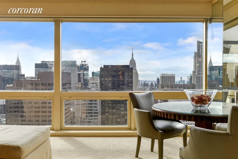 New York City Real Estate | View 721 Fifth Avenue, 59A | Dine in front of Floor to Ceiling Corner Windows! | View 3