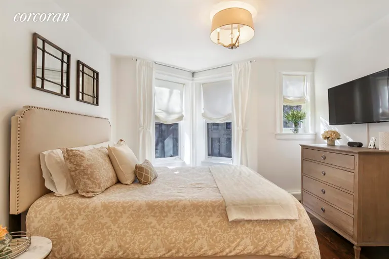 New York City Real Estate | View 511 12th Street, 2R | Queen-Sized Bedroom with South-Facing Bay Windows | View 8