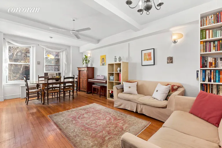 New York City Real Estate | View 200 West 108th Street, 2A | Living & Dining Area with Eastern Exposure | View 2