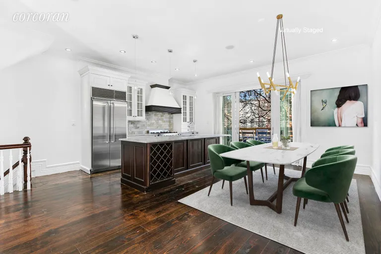 New York City Real Estate | View 839 Greene Avenue, 1 | dining kitchenfinal | View 3