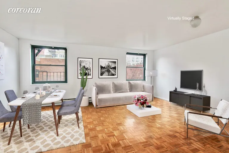 New York City Real Estate | View 379 West Street, 5B | 2 Beds, 1 Bath | View 1