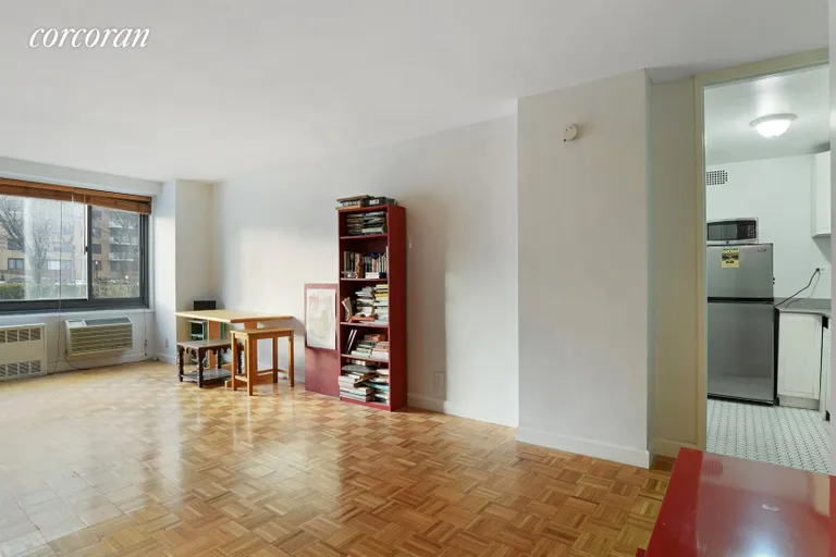 New York City Real Estate | View 195 Willoughby Avenue, 102 | Kitchen / Living Room | View 3