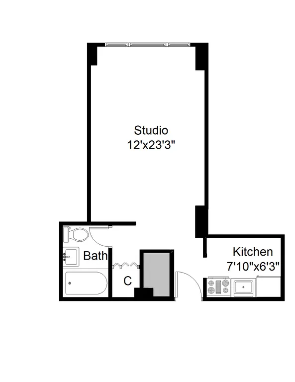 195 Willoughby Avenue, 102 | floorplan | View 4