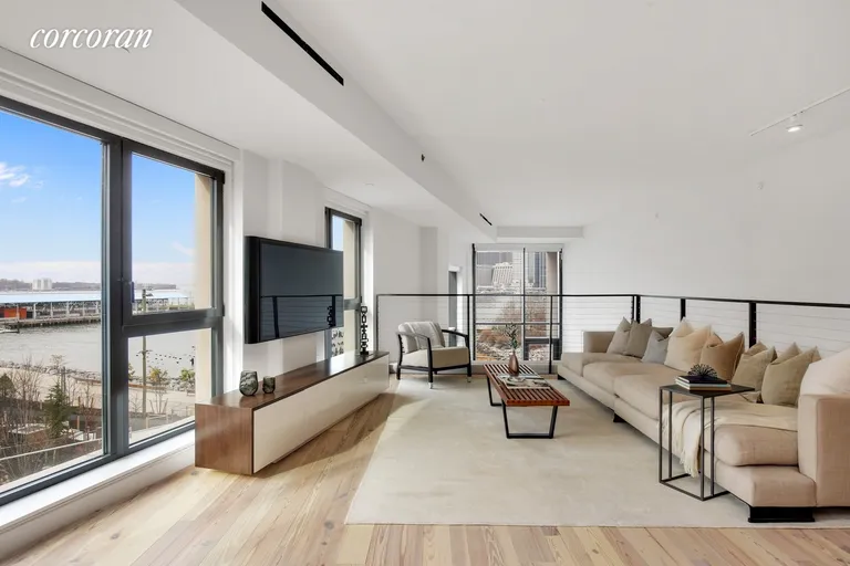 New York City Real Estate | View 90 Furman Street, N415 | Living Room with a View | View 3
