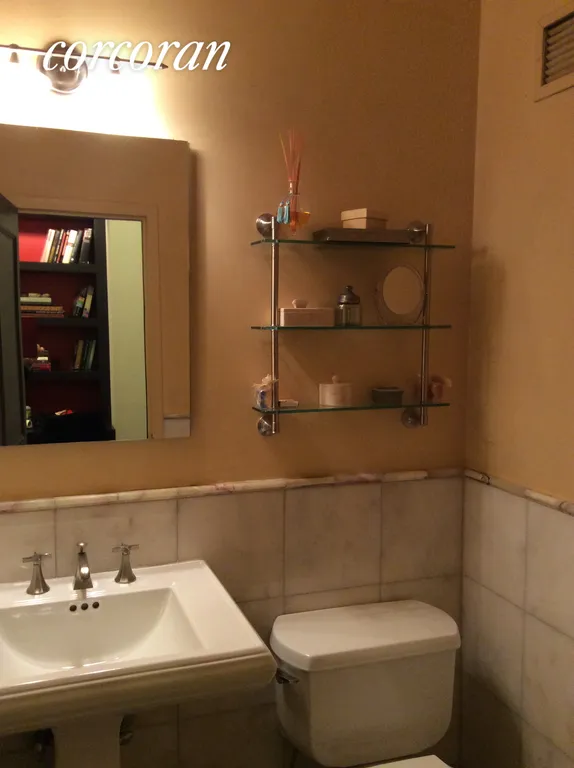 New York City Real Estate | View 111 Barrow Street, 7E | lovely powder room | View 8