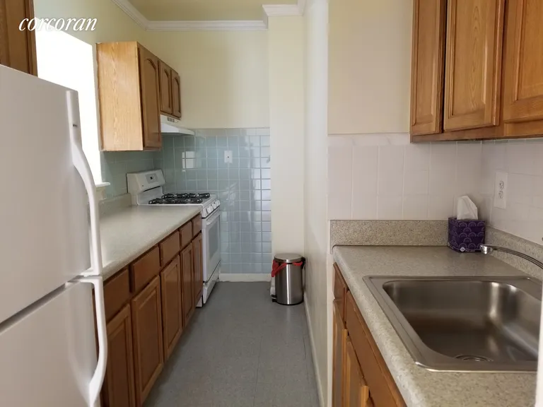New York City Real Estate | View 343 Clifton Place, 2 | Good counter space & cabinet storage | View 3