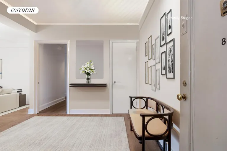 New York City Real Estate | View 333 West End Avenue, 8B | Large graceful foyer | View 2