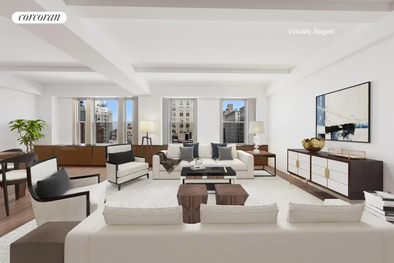 New York City Real Estate | View 333 West End Avenue, 8B | 26' x 22' entertaining space | View 3