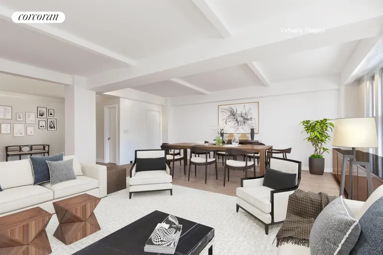 New York City Real Estate | View 333 West End Avenue, 8B | grand living and dining | View 4