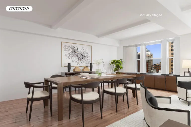 New York City Real Estate | View 333 West End Avenue, 8B | 9'-2" high beamed ceilings | View 5