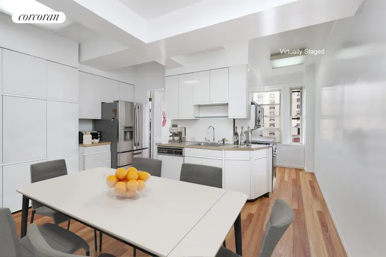 New York City Real Estate | View 333 West End Avenue, 8B | Eat-in kitchen easily seats eight | View 6