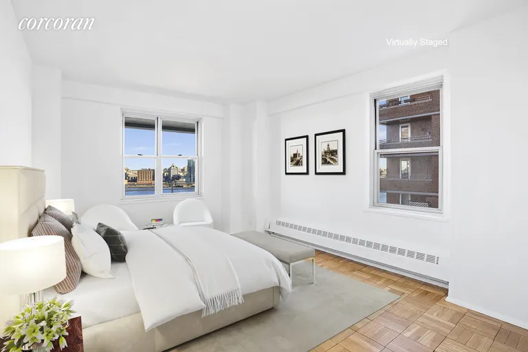 New York City Real Estate | View 455 Fdr Drive, B1507 | Bedroom virtually staged | View 4
