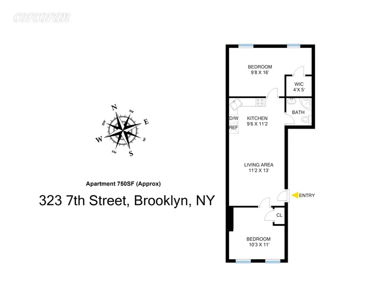 New York City Real Estate | View 323 7th Street, 2 | room 7 | View 8
