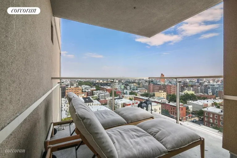 New York City Real Estate | View 144 North 8th Street, 10B | Master Bedroom Terrace  | View 12