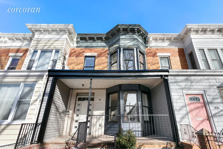 New York City Real Estate | View 1247 East 40th Street | Summery front porch! | View 2