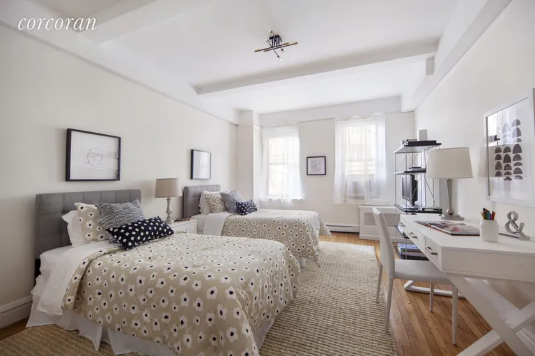 New York City Real Estate | View 322 Central Park West, 2A | SECOND BEDROOM WITH GRAND SCALE | View 7