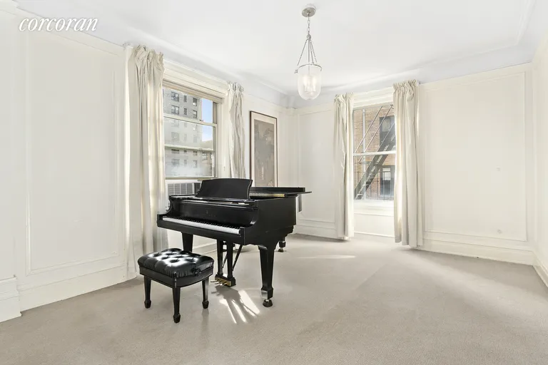 New York City Real Estate | View 780 West End Avenue, 7B | Grand Piano Room-actual | View 3