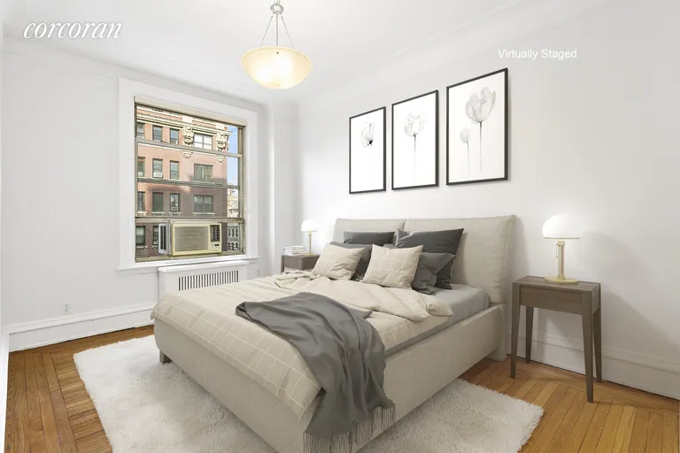 New York City Real Estate | View 780 West End Avenue, 7B | Bedroom 2 virtually staged | View 11