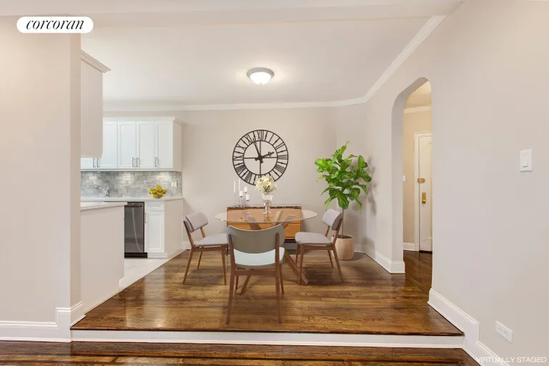 New York City Real Estate | View 1825 Foster Avenue, 2a | Step up to the Kitchen and Dining area | View 3