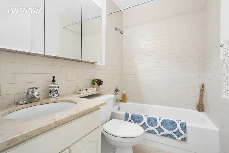 New York City Real Estate | View 96 Schermerhorn Street, 3H | Large tile bathroom with stone banjo top vanity | View 6