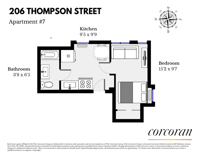 206 Thompson Street, 7 | floorplan | View 3