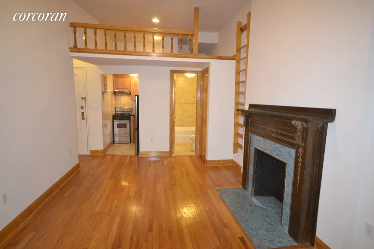 New York City Real Estate | View 346 West 87th Street, 3B | Large living room with additional loft space | View 2