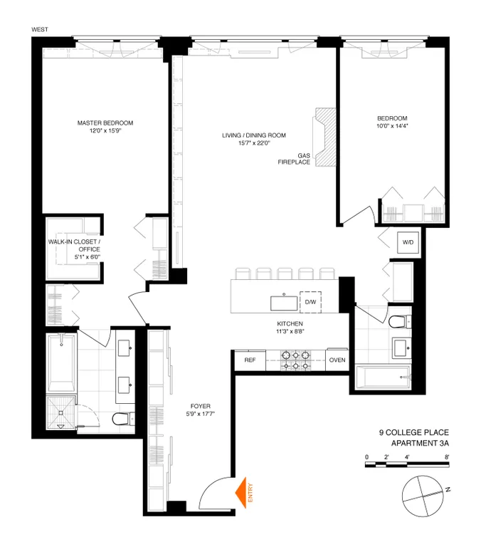 9 College Place, 3A | floorplan | View 17