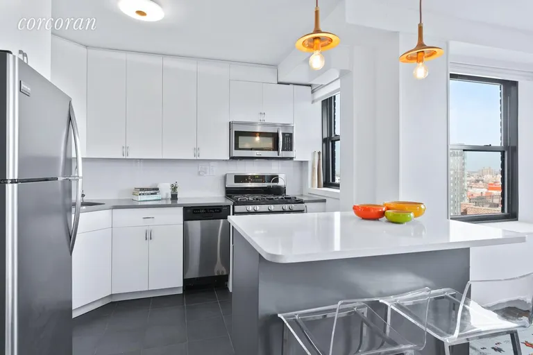 New York City Real Estate | View 185 Clinton Avenue, 15D | Modern Kitchen! | View 3