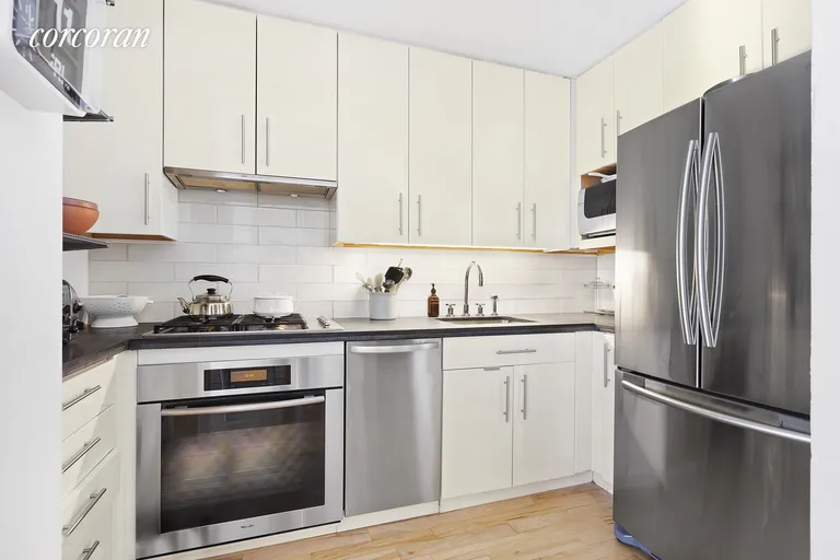 New York City Real Estate | View 631 East 9th Street, 2A | Modern Kitchen | View 2