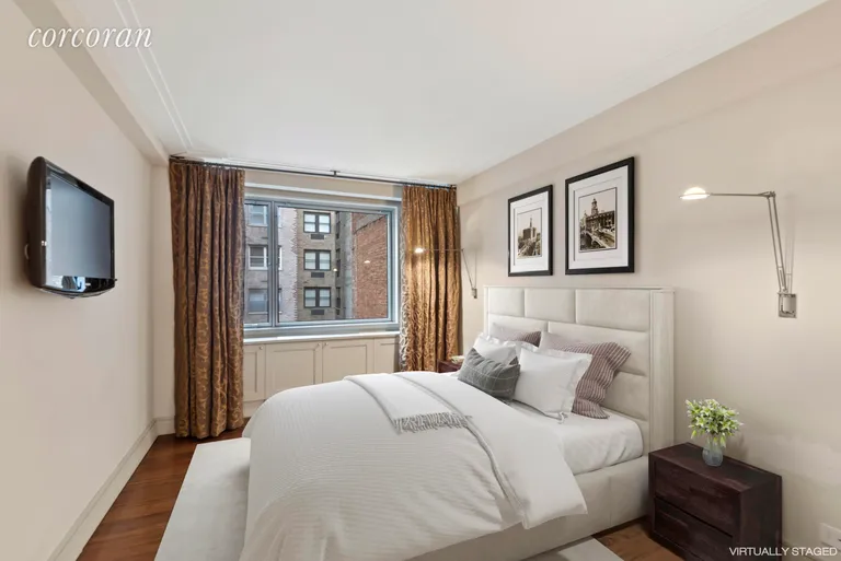 New York City Real Estate | View 116 Central Park South, 8A | Master Bedroom - virtually staged | View 3