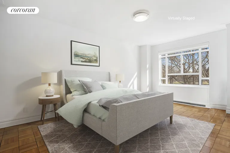 New York City Real Estate | View 25 Central Park West, 2P | Bedroom with Central Park Views | View 5