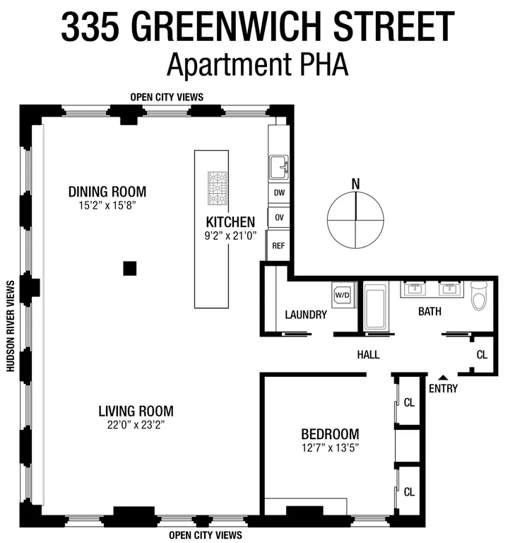 335 Greenwich Street, PHA | floorplan | View 9