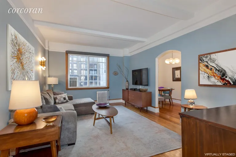 New York City Real Estate | View 210 West 78th Street, 8D | Living Room | View 2