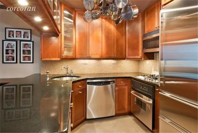 New York City Real Estate | View 130 West 79th Street, 14D | Huge open kitchen with high end appliances | View 2