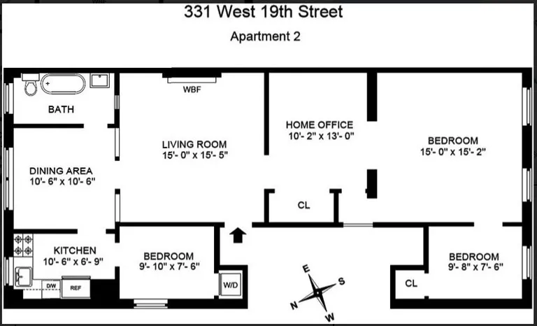 331 West 19th Street, 3 | floorplan | View 8