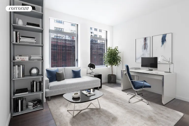 New York City Real Estate | View 37 Warren Street, 4A | BEDROOM 3  /  STUDY | View 7