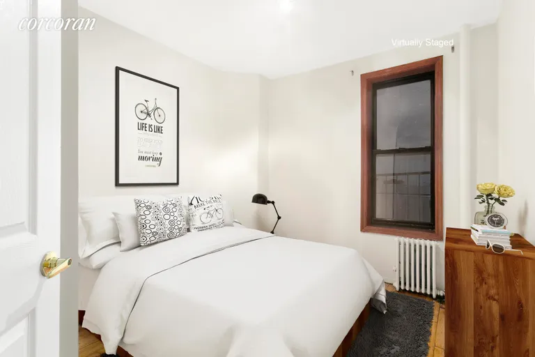New York City Real Estate | View 242 East 10th Street, 1 | Bedroom (virtually staged) | View 3
