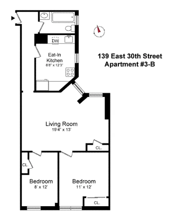 139 East 30th Street, 3B | floorplan | View 8