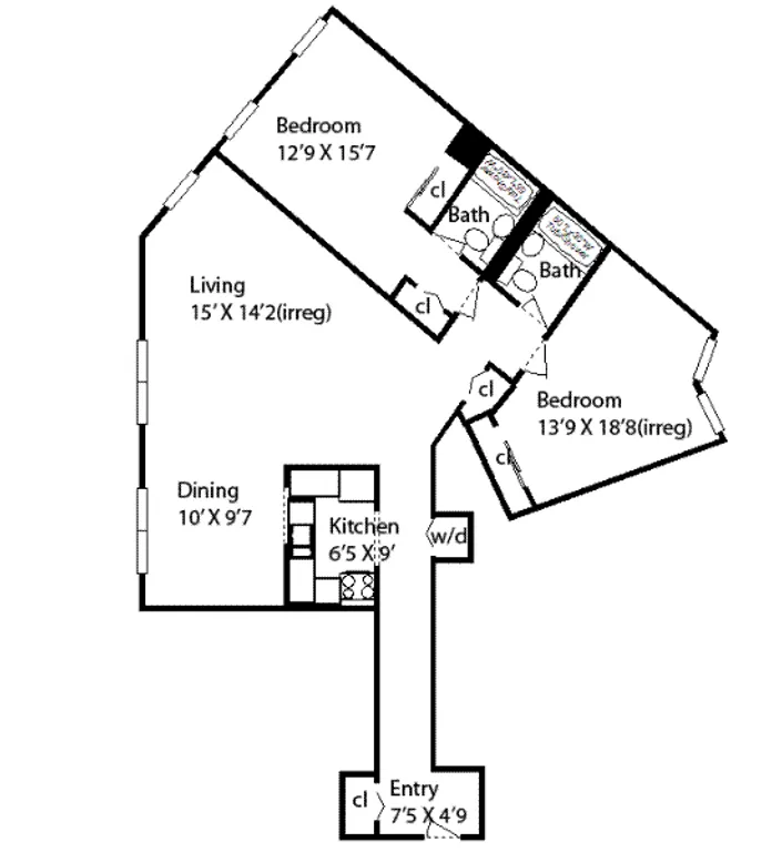 44 Butler Place, 5E | floorplan | View 13