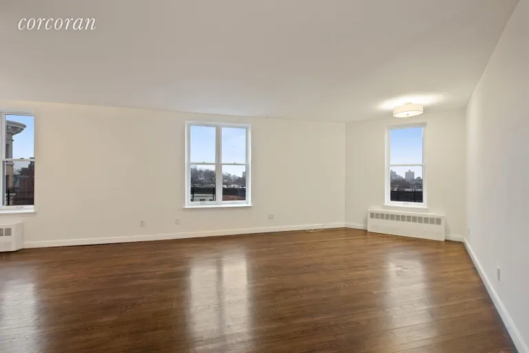 New York City Real Estate | View 44 Butler Place, 5E | Large Living area with Western Views  | View 2