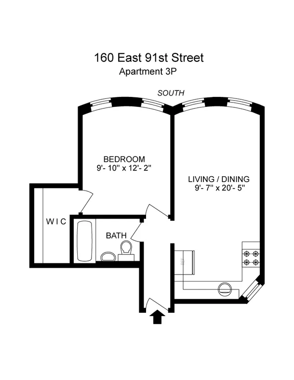 160 East 91st Street, 3P | floorplan | View 4