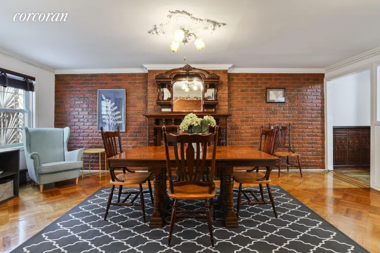 New York City Real Estate | View 240 11th Street | Classic first floor dining room off the kitchen  | View 4