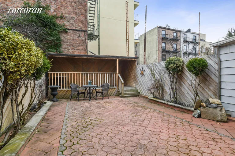 New York City Real Estate | View 240 11th Street | Back patio w/covered deck perfect for entertaining | View 6