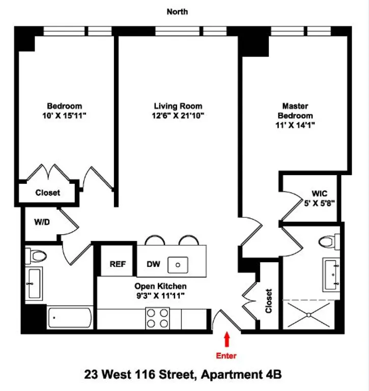 23 West 116th Street, 4B | floorplan | View 7
