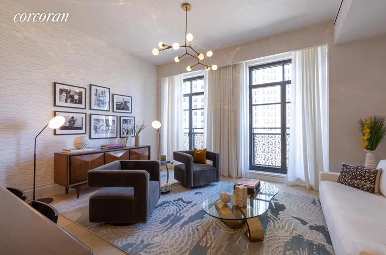 New York City Real Estate | View 25 Park Row, 10A | Living Room | View 4