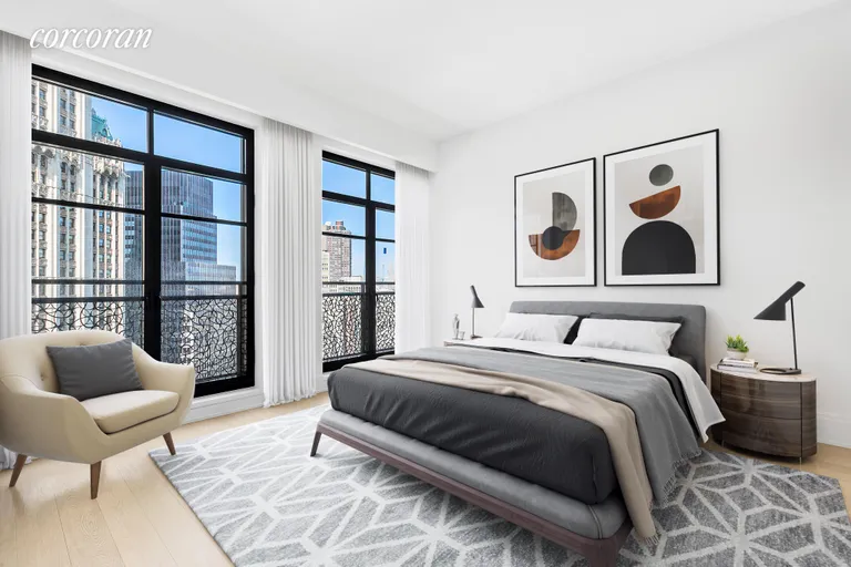 New York City Real Estate | View 25 Park Row, 21A | Bedroom | View 4