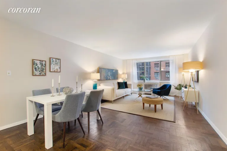 New York City Real Estate | View 139 East 33rd Street, 7B | Spacious LR/DR | View 2