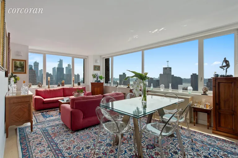 New York City Real Estate | View 322 West 57th Street, 35B1 | 2 Beds, 2 Baths | View 1